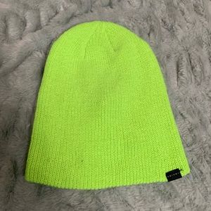American Eagle Neon green beanie